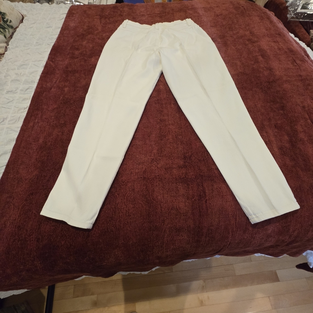 Vintage Sierra West Straight-Leg Jeans – Size 13/14, White, 1 Pair